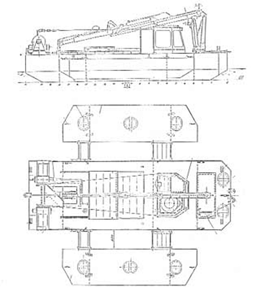 Грейферный земснаряд (проект Р3831)
