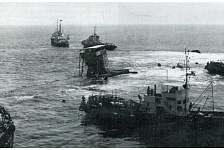 Конец 1970-х. Подъем затонувшего судна